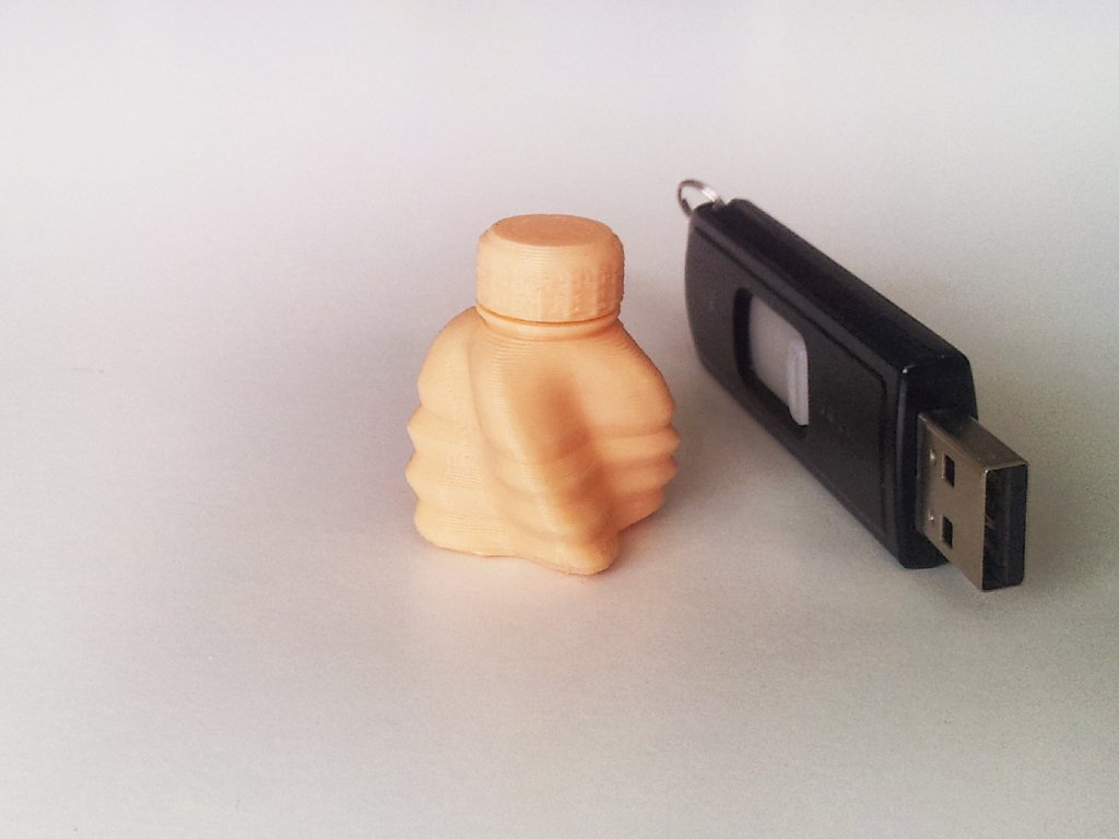 3D Printed Bottle and Screw Cap 5 by David Mussaffi