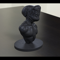 Small Alien Concept 2 Bust 3D Printing 4511