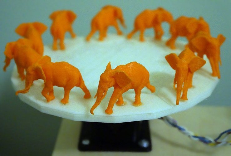 Walking Elephant 3D Zoetrope 3D Print 45272