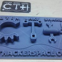 Small CT Hackerspace logo 3D Printing 45273