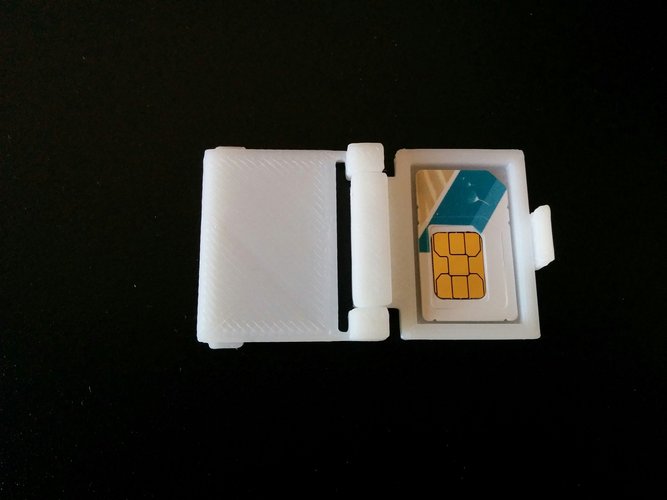 SIM Card Case 3D Print 45366