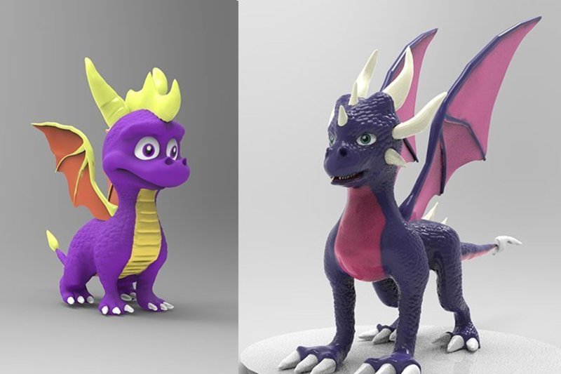 Spyro and Cynder