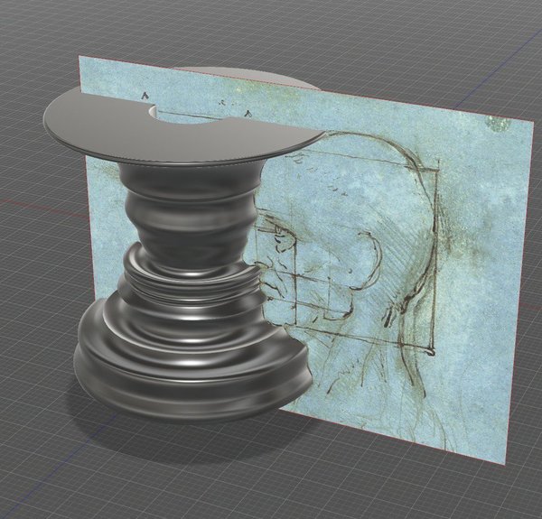 Head Profile Candle Holder