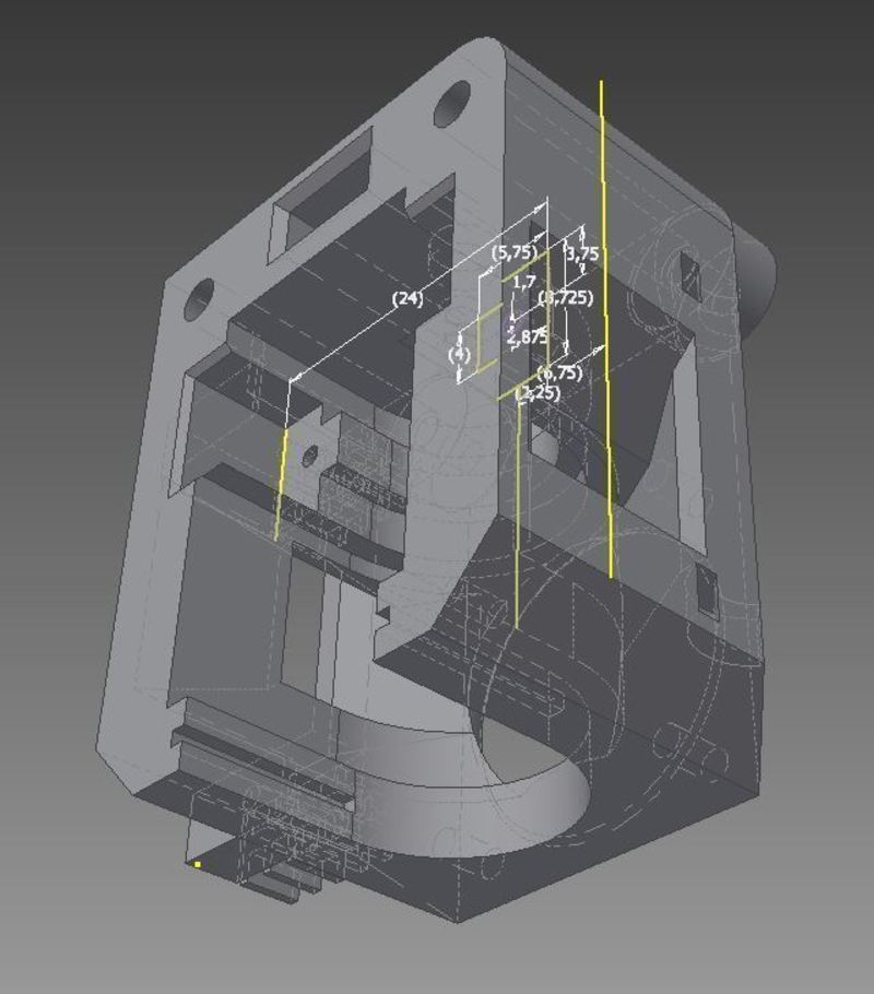 J-Head Bracket with Servo mount for Auto Bed Leveling - Prusa i3