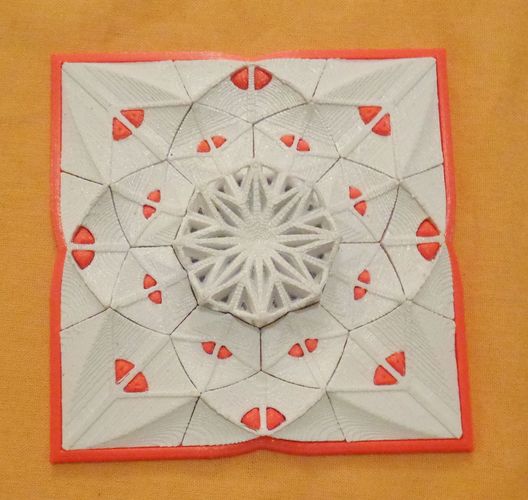 Muladhar-art collection. Square-Mandala 3D Print 45507