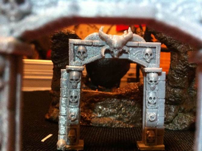 Stone Archway Dungeon Door 3D Print 45633