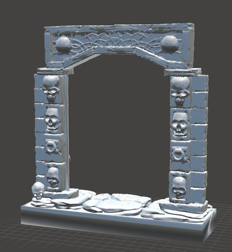 Stone Archway Dungeon Door 3D Print 45635