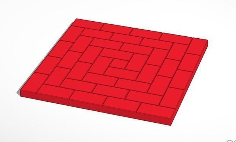 Brick Pattern Layouts for Lasercutter and 3D Printing