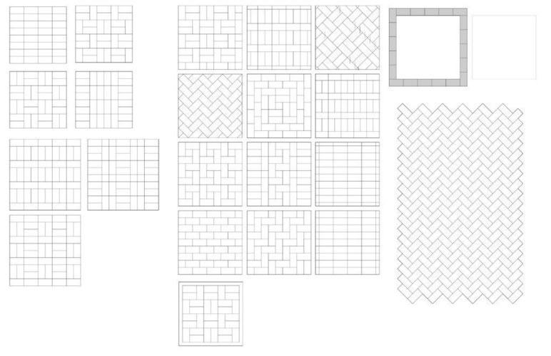 Brick Pattern Layouts for Lasercutter and 3D Printing 3D Print 45681