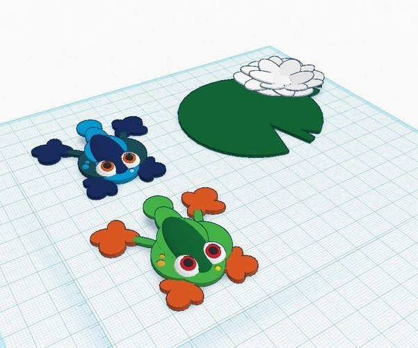 Frog Flipper; Lily Pad Game - work in progress 3D Print 45731