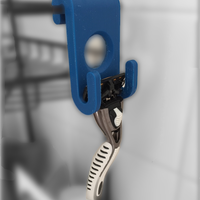 Small Dollar Shave Club Shaver Shower Hook 3D Printing 45996
