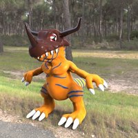Small Greymon Digimon  3D Printing 46163
