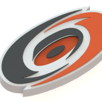 Small Carolina Hurricanes logo 3D Printing 46164