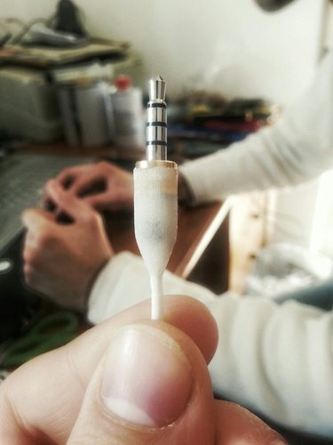 headphones jack repair rubber mold 3,5mm 3D Print 46187