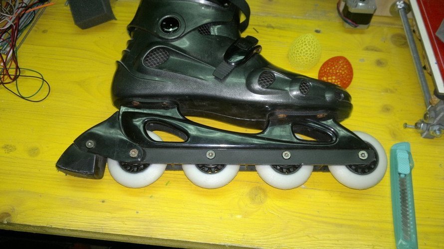 &makers Inline skate wheel 70mm rubber + ABS / PLA / NYLON 3D Print 46192