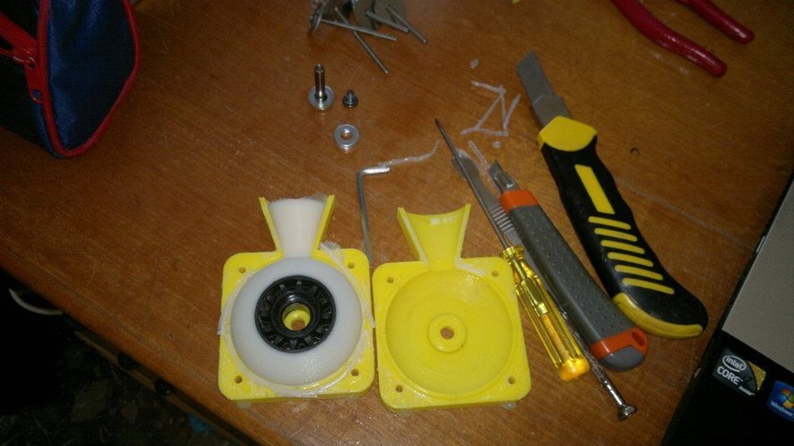 &makers Inline skate wheel 70mm rubber + ABS / PLA / NYLON 3D Print 46198