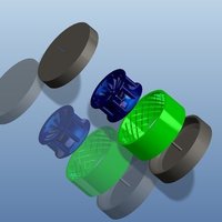 Printable wheel for rc cars with rim and mold for the rubber - Thumbnail 6