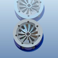 Printable wheel for rc cars with rim and mold for the rubber - Thumbnail 8