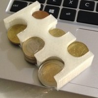 Small Euro coins holder 3D Printing 46270