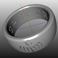 Small Bond 007 Spectre Ring 2015 3D Printing 46436