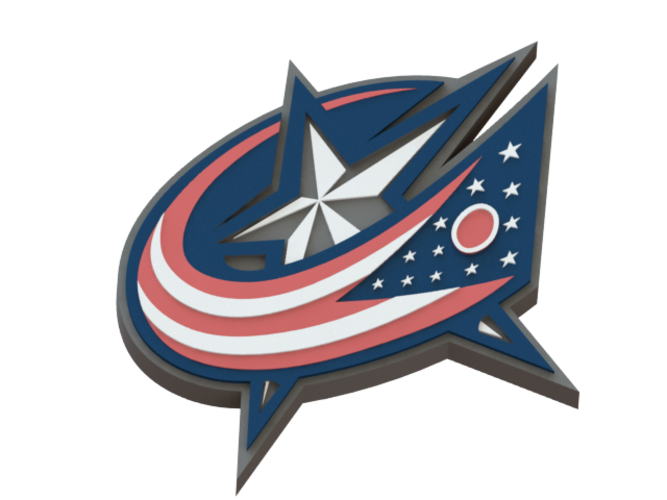 Moja tma - hokejbal | 14 Container_columbus-bluejackets-logo-3d-printing-46459