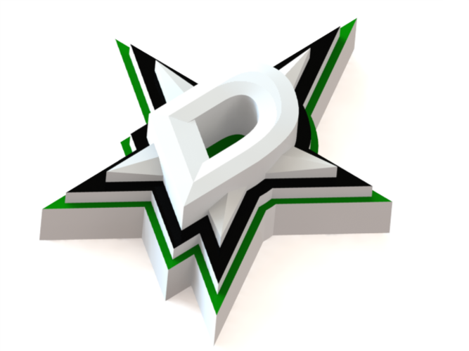 Dallas Stars logo 3D Print 46466