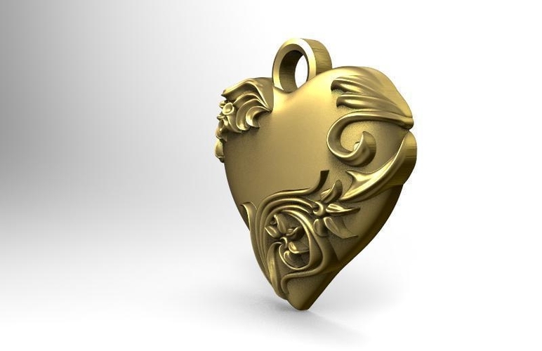 Heart pendant  3D Print 464697