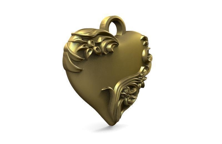 Heart pendant  3D Print 464698