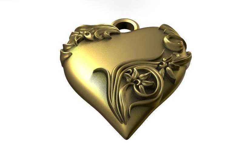 Heart pendant  3D Print 464699