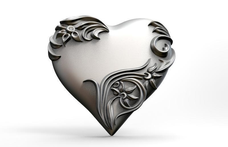 Heart pendant  3D Print 464700
