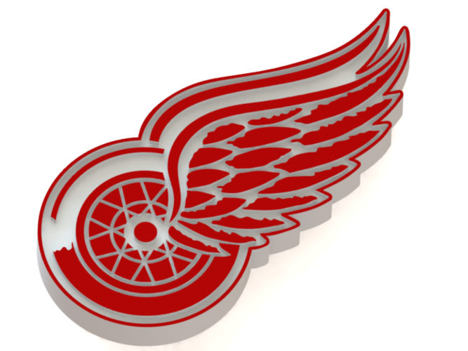 ​Detroit Red Wings logo 3D Print 46471