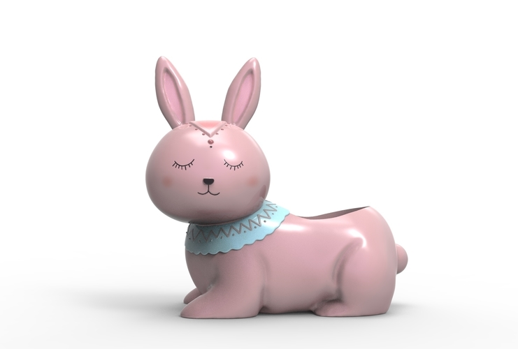 Rabbit Planter Pot 3D Print 464721