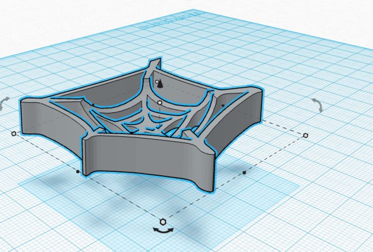 Halloween: Spider-web Ring Dish 3D Print 46481