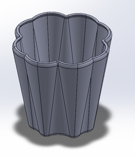 Rose Vase or Pot 3D Print 464885