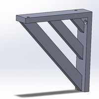 Three rib shelf bracket filleted - Thumbnail 2