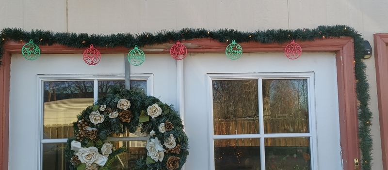 Christmas Flat word Ornaments Decorations