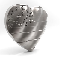 USA flag heart pendant - Thumbnail 6