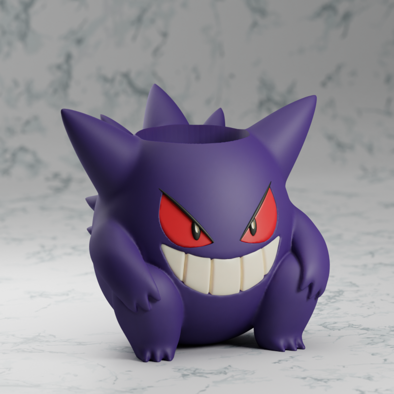 Gengar Pokemon Planter Vase Pencil Holder