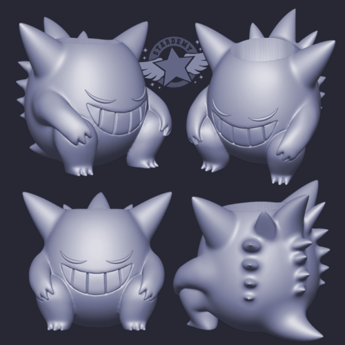 Gengar Pokemon Planter Vase Pencil Holder 3D Print 465032