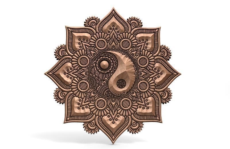 ​Yin Yang mandala CNC 