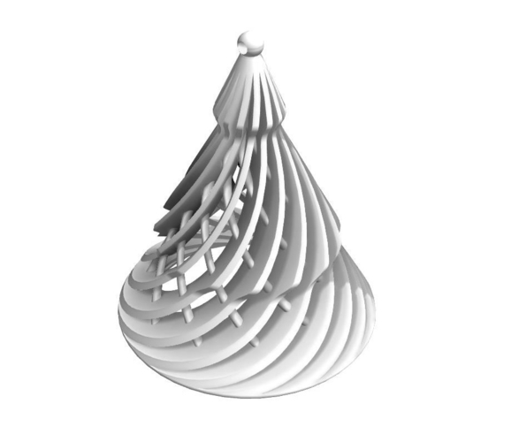 Spiral christmas tree 3D Print 465230