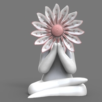 Yoga flower woman 1 - Thumbnail 1