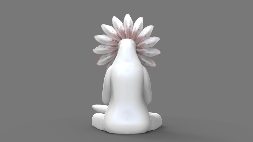 Yoga flower woman 1 3D Print 465252