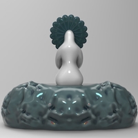 Flower woman 2 STL for 3D printing - Thumbnail 1