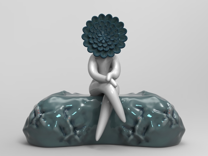 Flower woman 2 STL for 3D printing 3D Print 465341