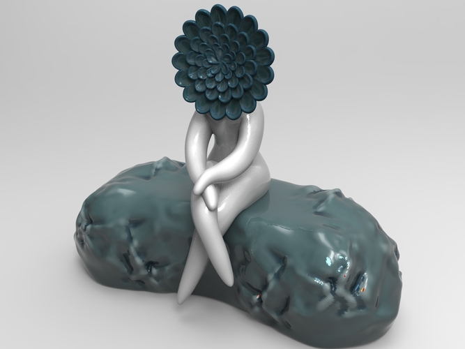 Flower woman 2 STL for 3D printing 3D Print 465344