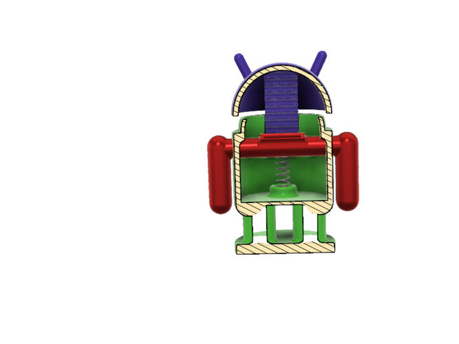ANANDROID WITH A MECHANICAL MECHANISM