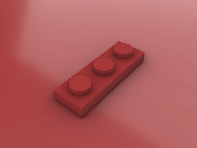 LEGO Plate - 1X3 3D Print 465693