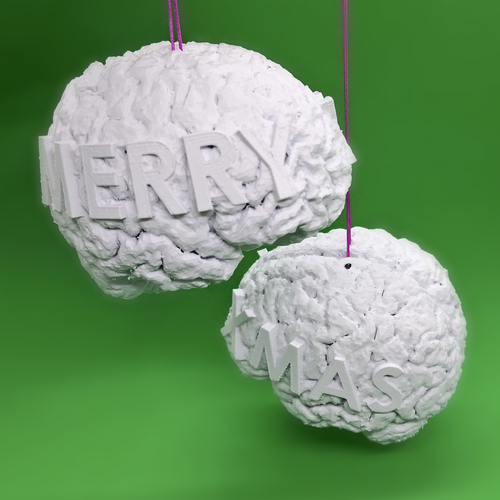 Xmas Brain Decoration 3D Print 465743