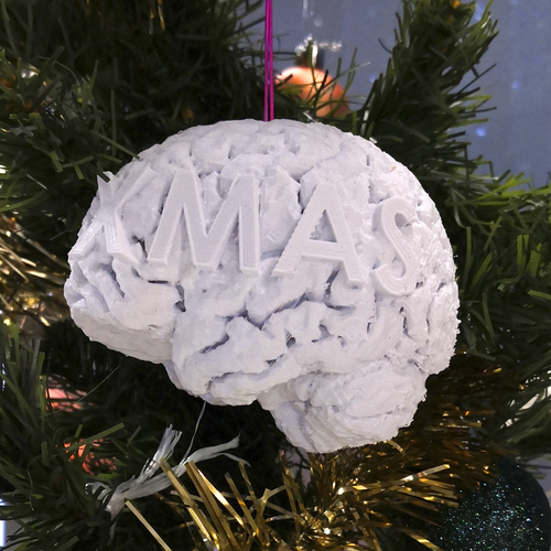 Xmas Brain Decoration 3D Print 465745